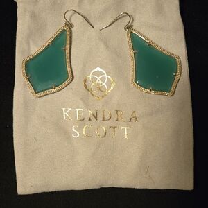 Kendra Scott Green Geometric Earrings